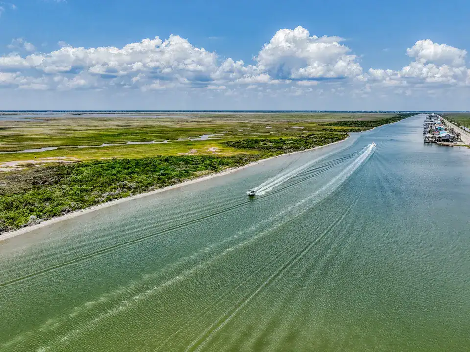 Matagorda Bay Island for sale – Texas Gulf Coast aerial waterfront property.
